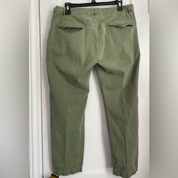 Nili Lotan Tel Avi Mid Weight stretchy Cropped Twill Pants, Size 6 - Picture 3 of 10